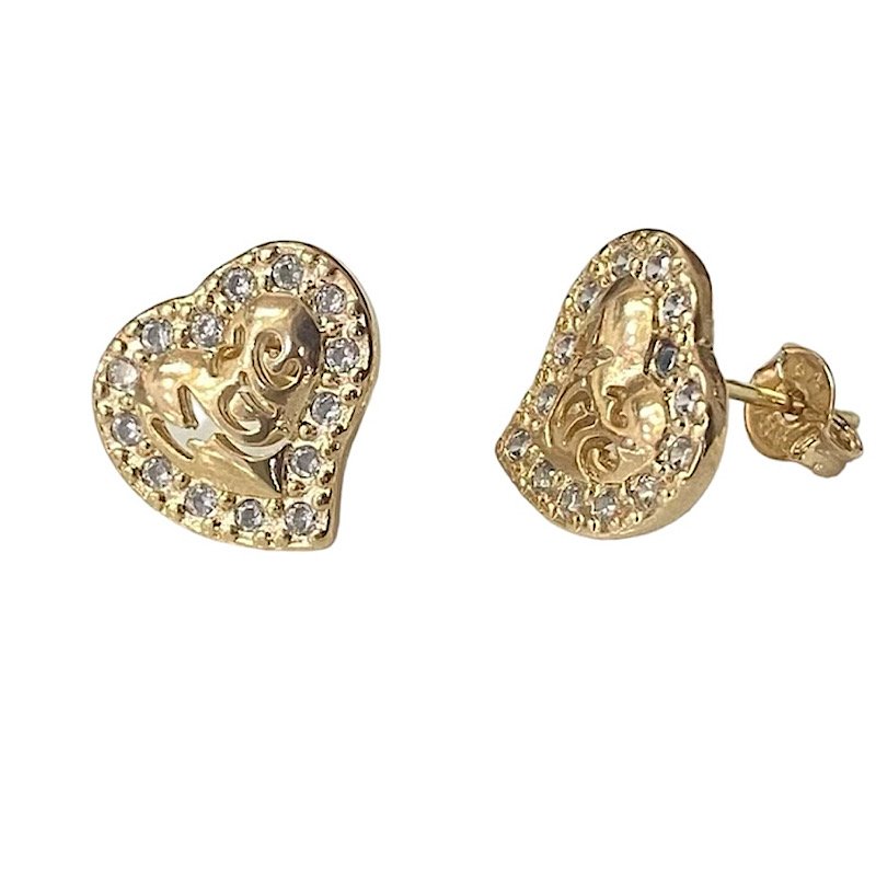 Conjunto De Joias Dia Das Mães Zirconia Folheado A Ouro