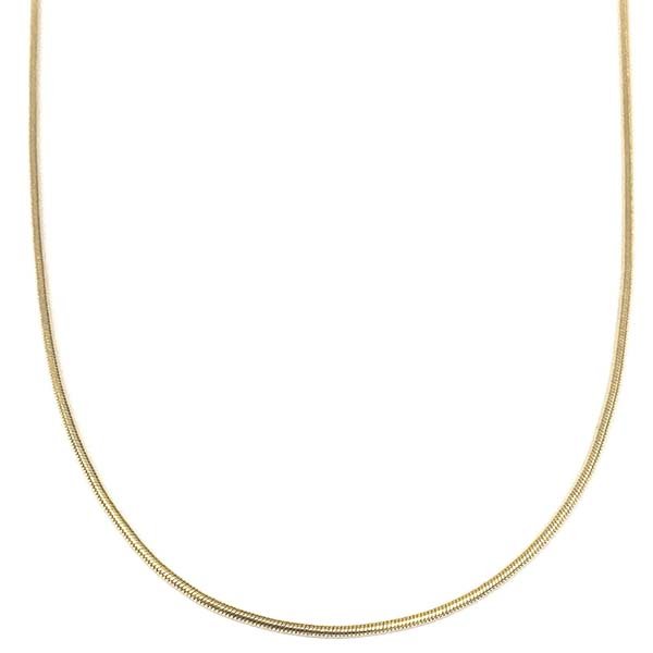 CORRENTE RABO DE RATO 40CM FOLHEADO A OURO