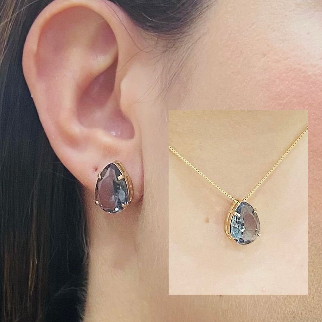 Conjunto Gota 10x14 Fumê