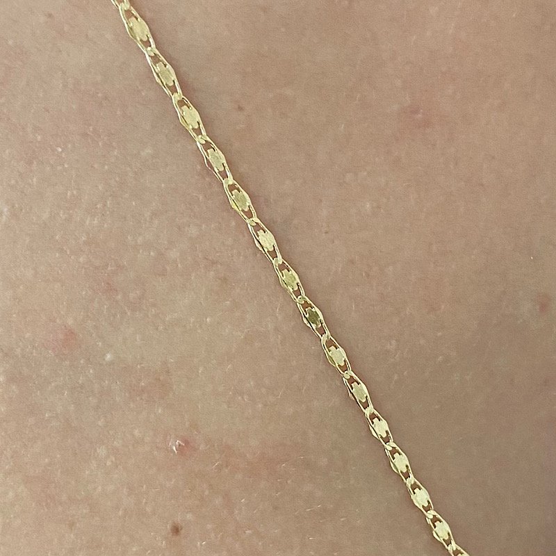 Corrente Masculina E Feminina Banhada A Ouro 50cm