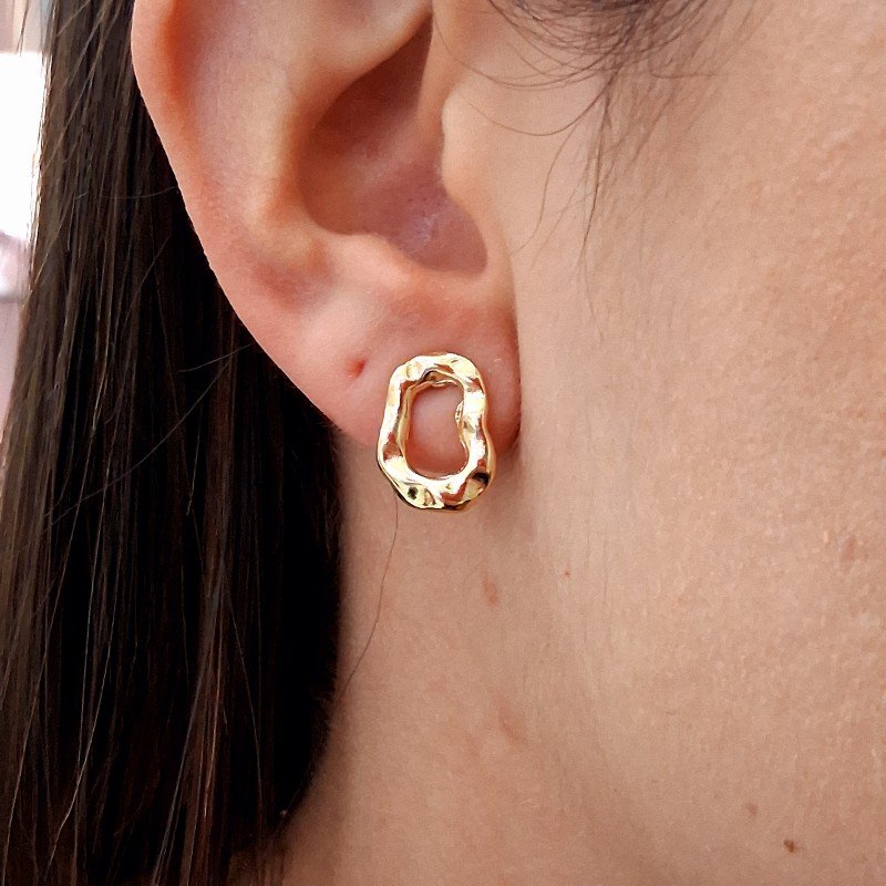 Conjunto Organico Minimalista Folheado A Ouro
