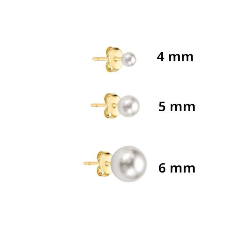 Kit Com 3 Pares De Brincos De Perola