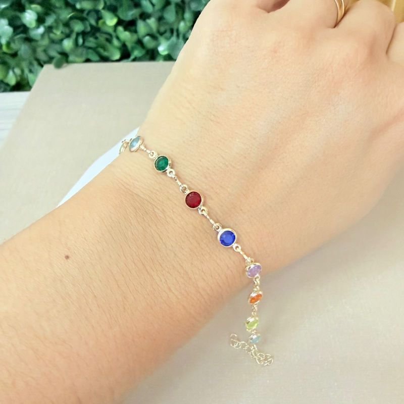Pulseira Colors Redonda Folheada A Ouro