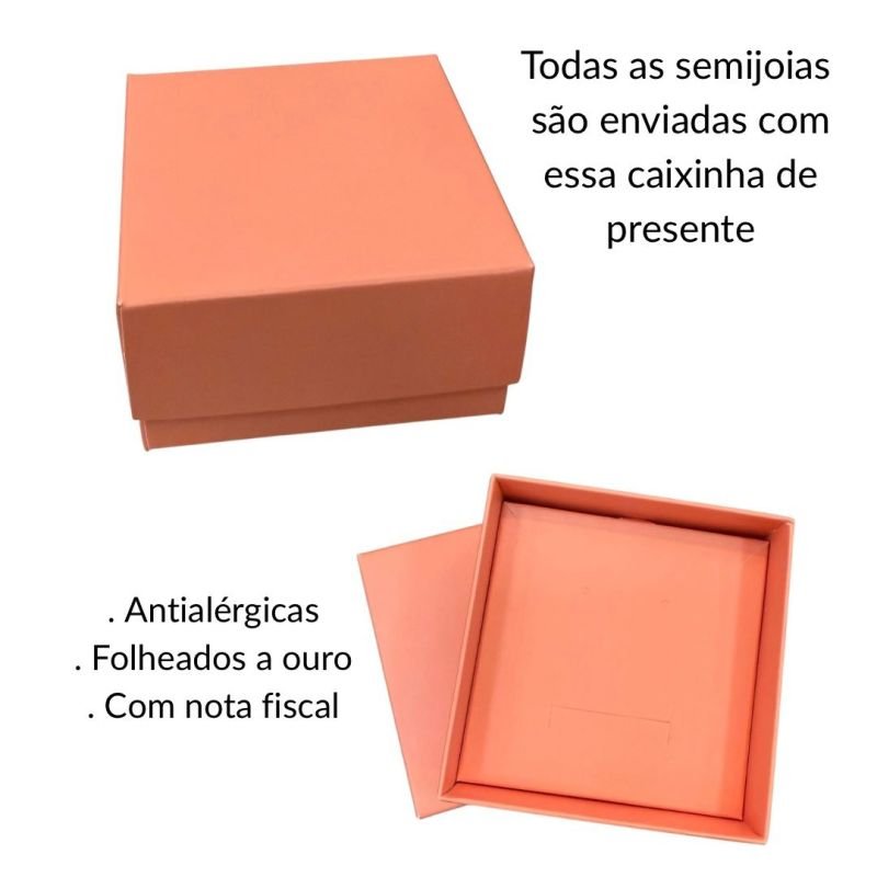 Pulseira Pedras Coloridas Retangular Folheada A Ouro